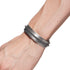 859ACU8-SV Silver / Manifesto Silver Bangle